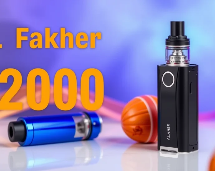 Al Fakher 12000 vaping device showcasing its sleek design, advanced mesh coil technology, and options for various nicotine levels