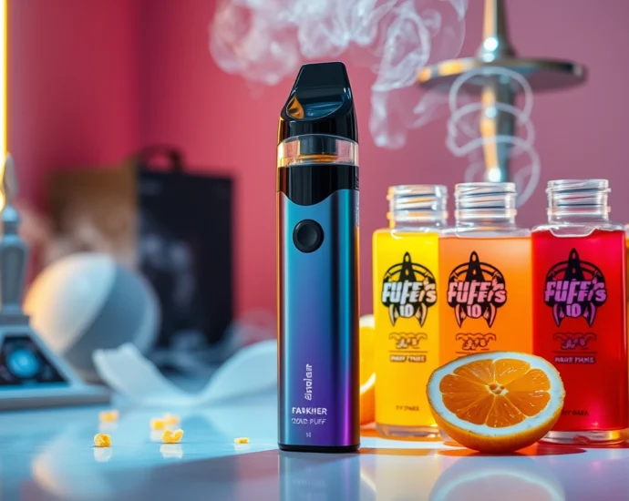 Al Fakher 12000 disposable vape showcasing its design and vibrant flavour options, combining hookah soundwaves for an enhanced vaping experience