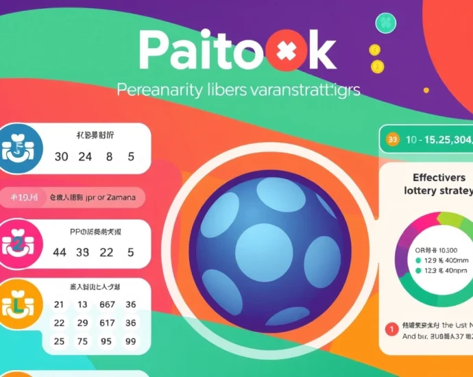 An informative graphic showing Paito hk lottery results and tips for players